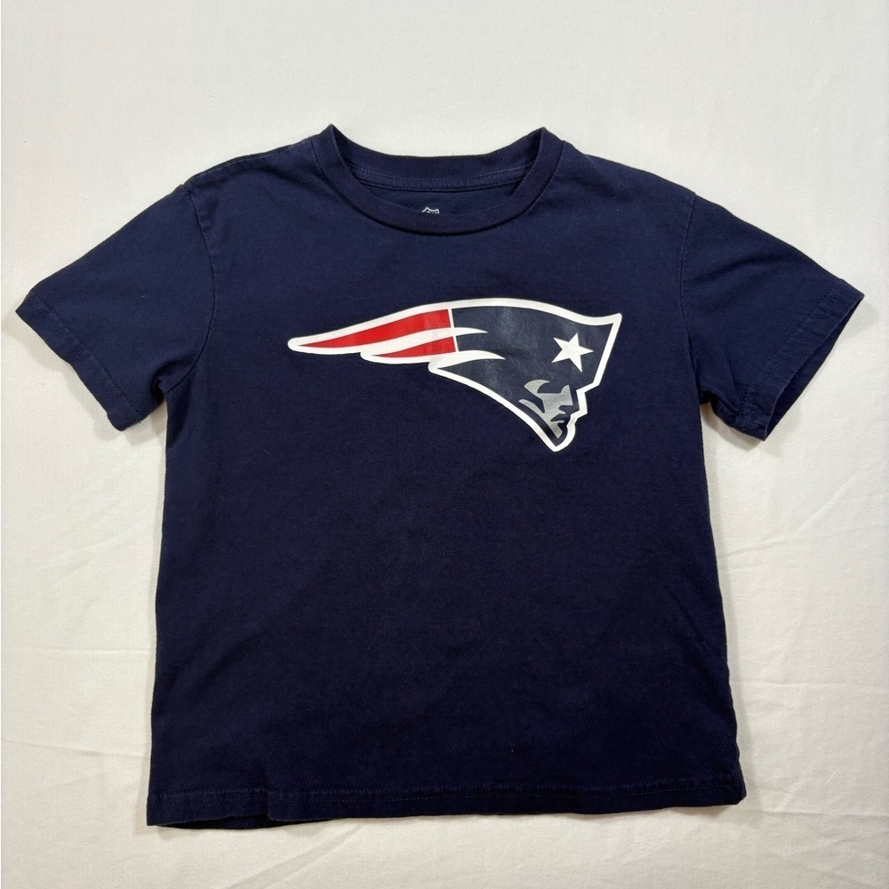 NFL Kids Navy New England Patriots Graphic Tee | Size M - Picture 4 of 5